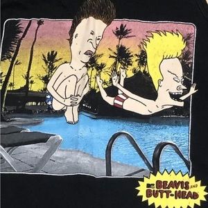 Beavis & Butthead adult size tank Medium in Black